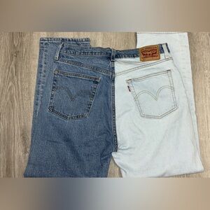 Levi's 501 29x26 Two-Tone Denim Jeans